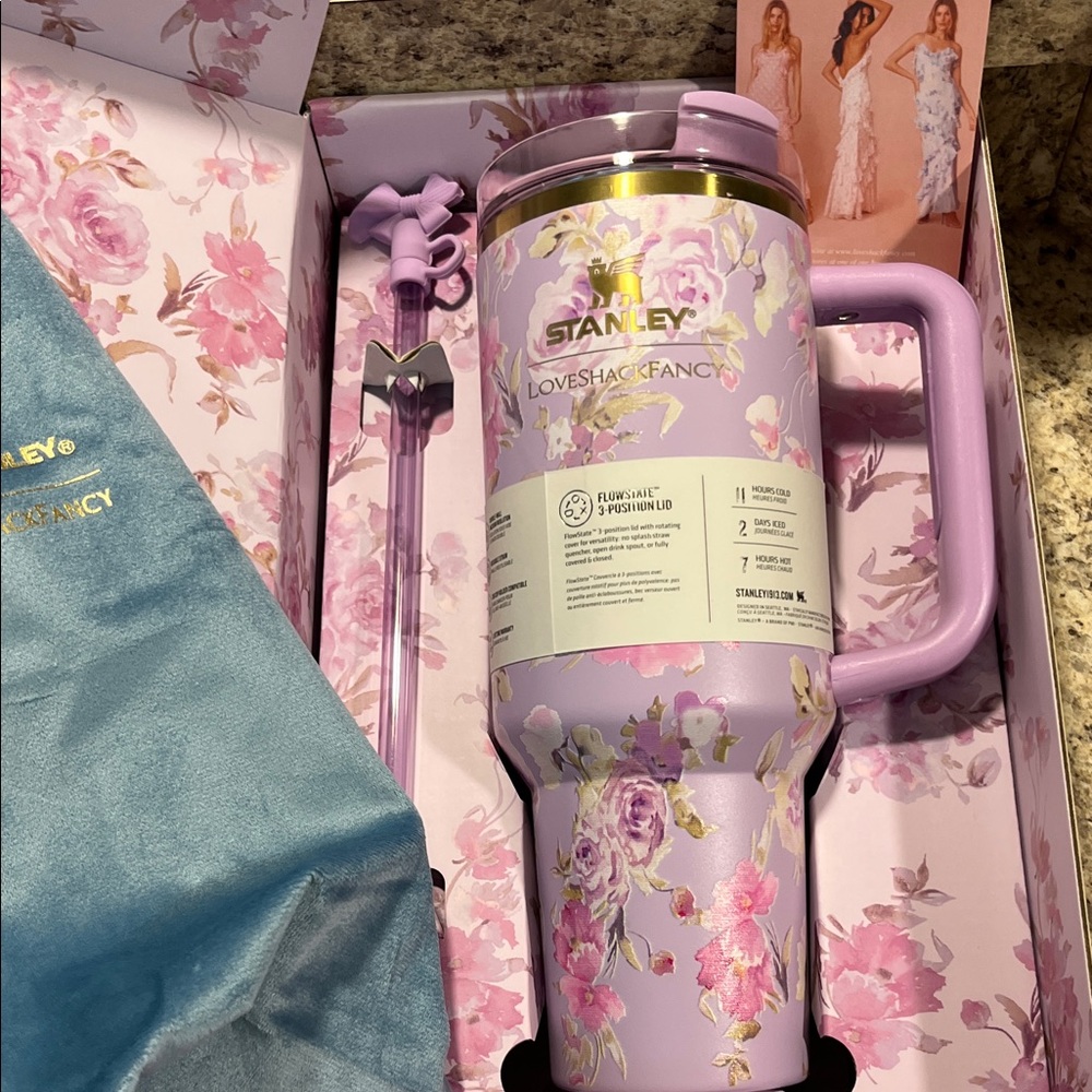 Stanley X LoveShackFancy Lavender Floral Tumbler